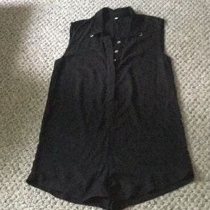 Black dressy Romper sz Med